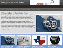 Tablet Screenshot of energyderegulationtexas.com